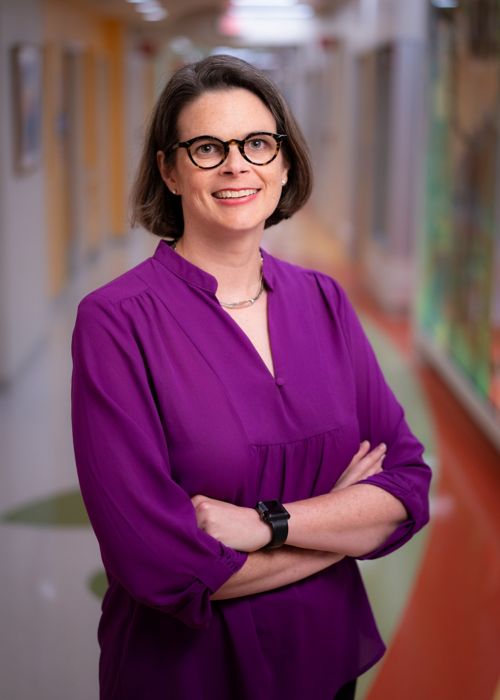 Indoor portrait of Emily Browne on St. Jude campus