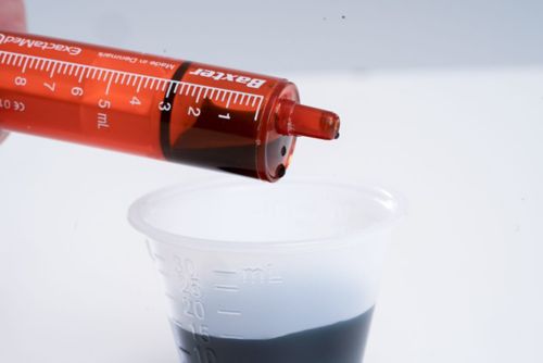 An oral syringe is used to give liquid medicines by mouth. Always check the medicine label and follow the instructions on how to give the medicine.  