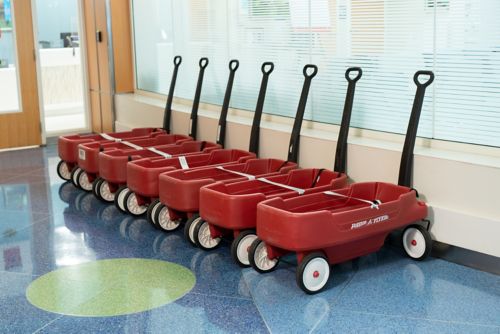 Cleaned wagons in Chili's Care Center, St. Jude Children’s Hospital, Memphis, TN 
