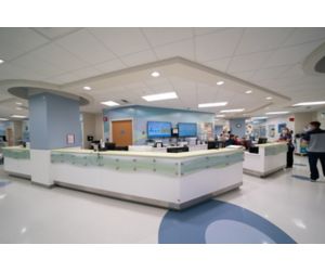 Registration desk at hospital