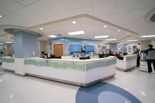 Hospital reception area