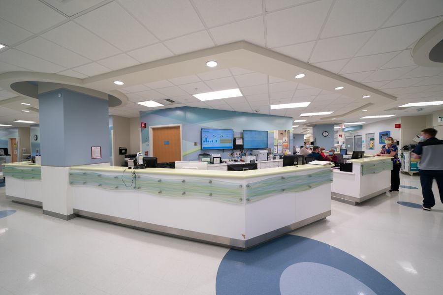 Nurses station in Intensive Care Unit