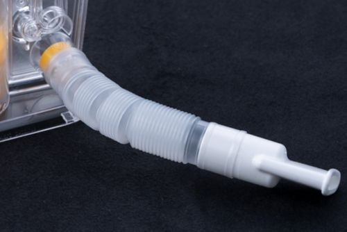Slinky tube on the spirometer