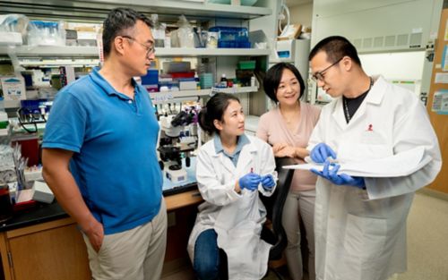 Group of people in a lab