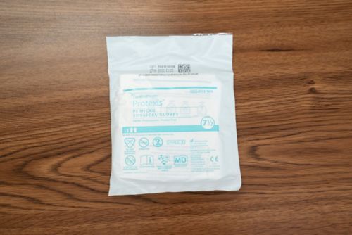 Pack of sterile gloves