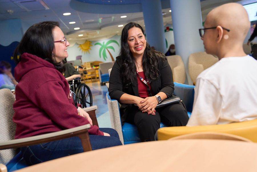 Medical interpreter with patient family