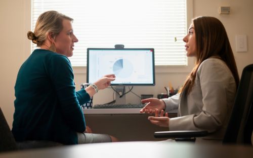 Heather Conklin, PhD, and McCall Schruff
