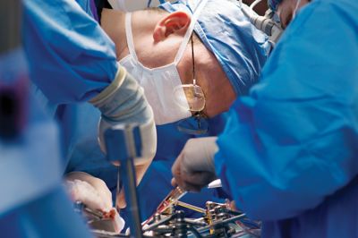 photo of surgeon in operating room
