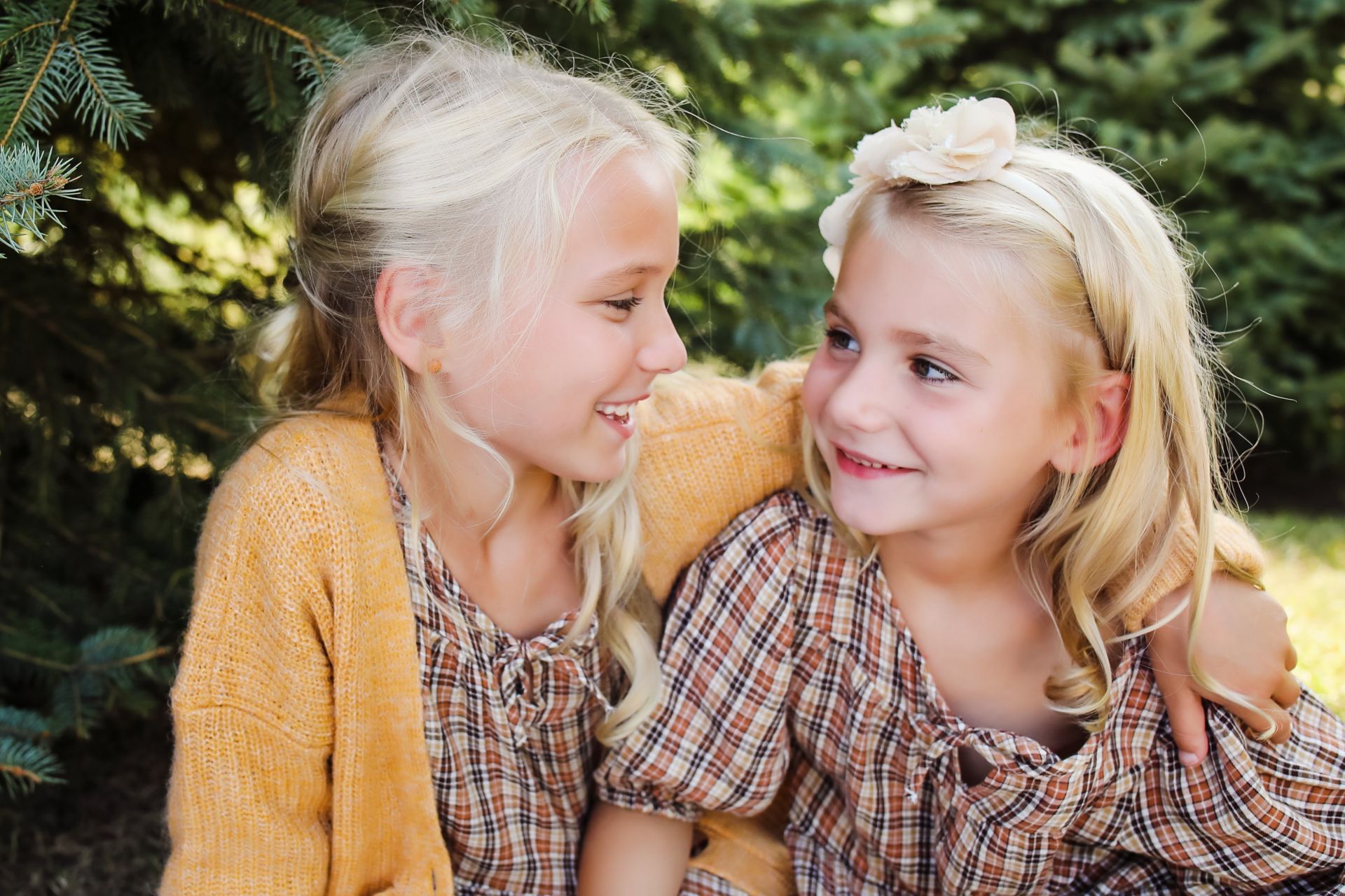 Two female children