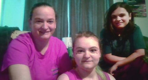 A mother and her two daughters