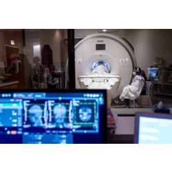 Child patient undergoes MRI