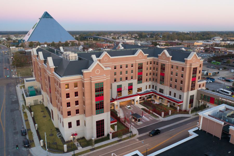 Ariel view of Domino's Village