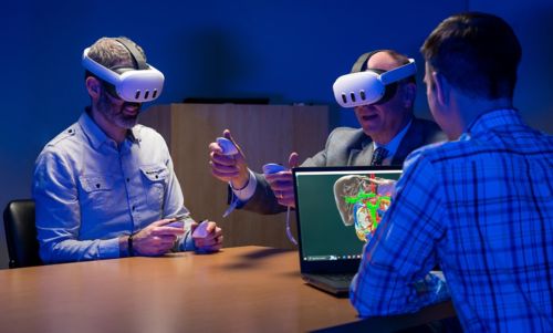 People using virtual reality headsestgs