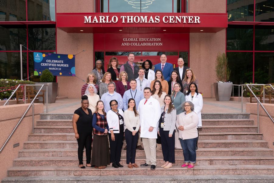 Group photo of anesthesia team at Marlo Thomas Center