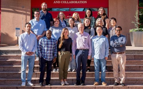 Gottschalk lab team on steps of MTC