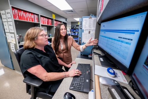 Pharmacy professionals working at St. Jude. 