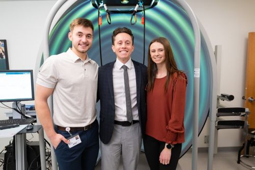 From left, Garret Kerkvliet, Evan Ortlieb, and Ashtyn Abraham