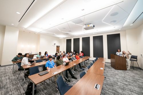 Students in a classroom