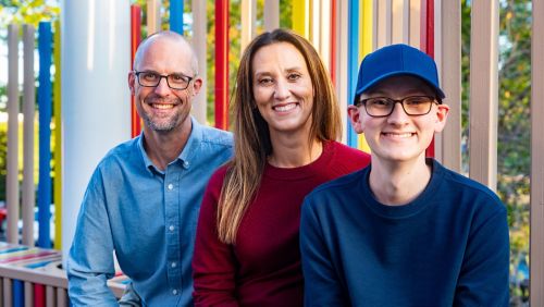 Brett and his parents