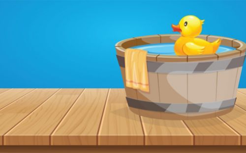 Proteins: Playing with molecular rubber duckies