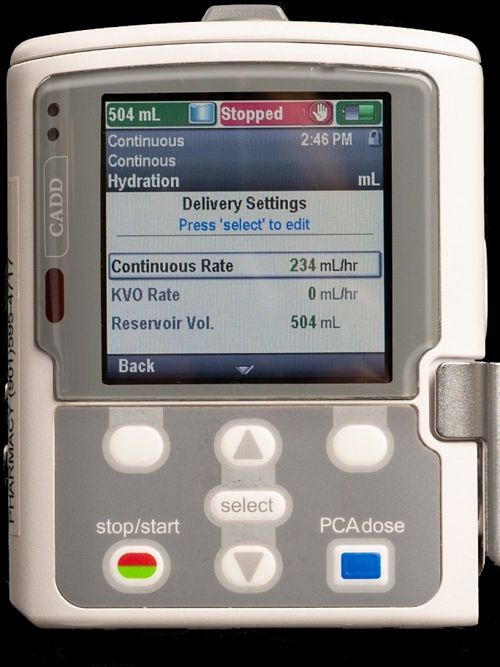 Programming a CADD Solis pump step 7: change to continuous rate
