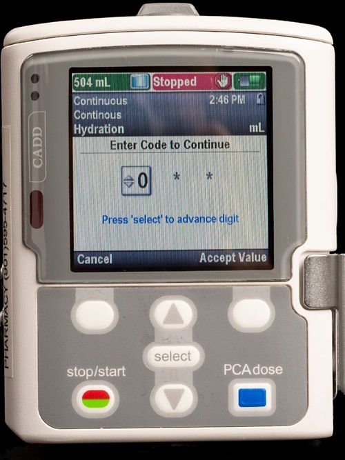 Programming a CADD Solis pump step 8: enter code