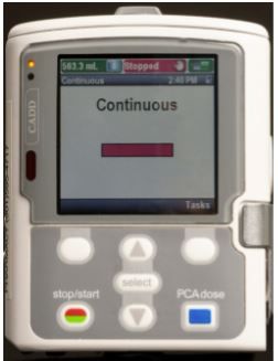 CADD Solis pump continuous first screen