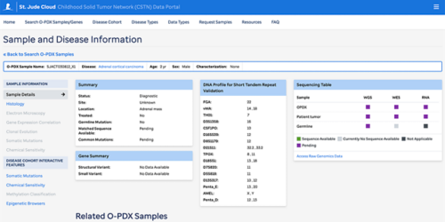 screenshot of network portal