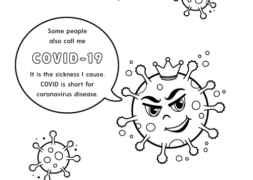 Coronavirus for Kids coloring book