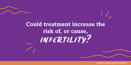 Could treatment increase the risk of, or cause, infertility?