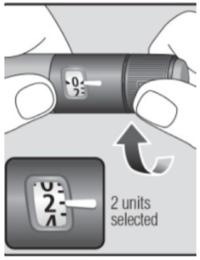 Turning the dose selector