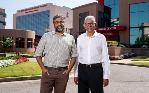 Nickill Bhakta, MD, MPH, and his father, Manoo Bhakta, MD