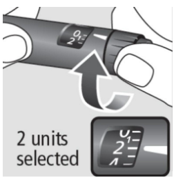 Turning the dose selector