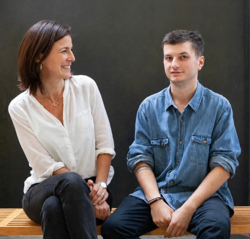 Alejandra and her son Pablo