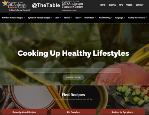 Screenshot of @TheTable homepage