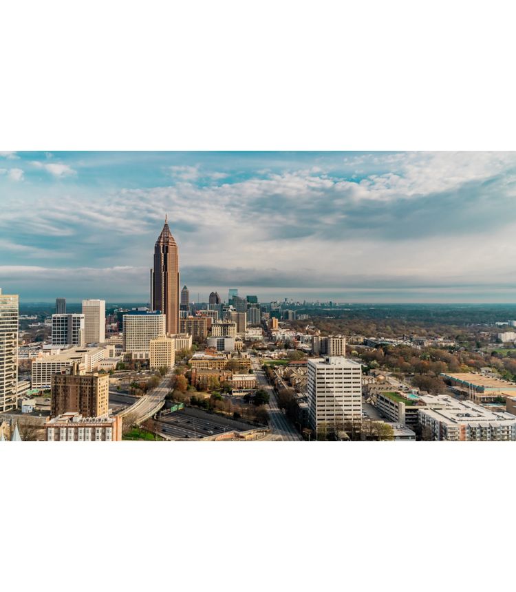 Aerial view of Atlanta, GA