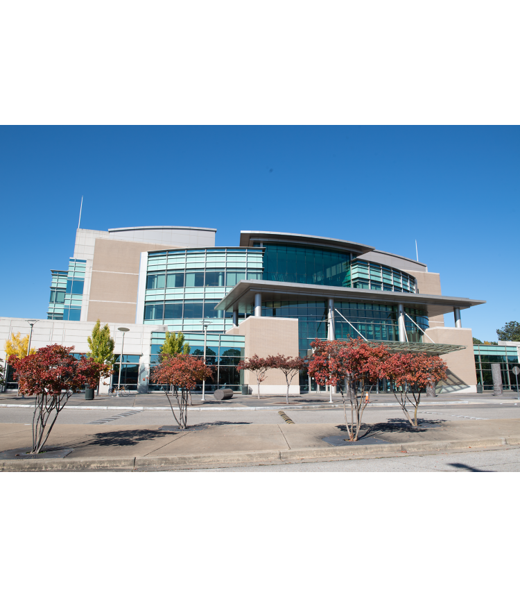 photo of exterior of the Benjamin Hooks library