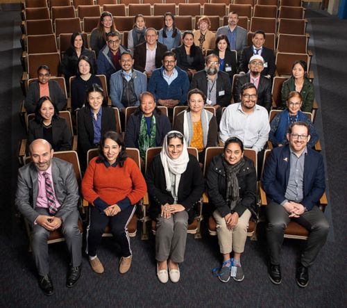 Group of people in auditorium