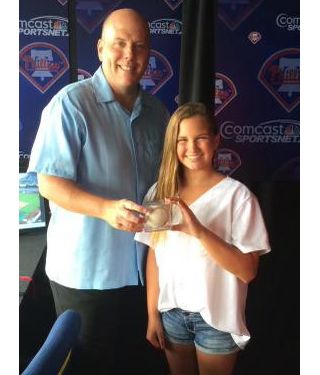  11-year-old Jordan Bondrowski and her dad