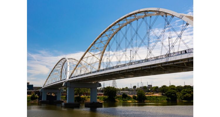 View of Broadway Bridge from Below