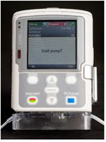 The pump display will read "Start pump?"