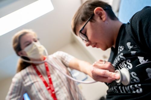 caregiver and patient