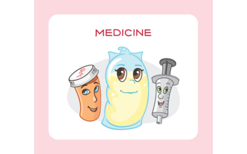 Cartoon of types of medicine