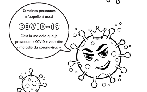 Livre de coloriage « En savoir plus sur le coronavirus »
