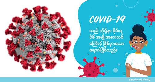 COVID-19 သည် ကိုရိုနာဗိုင်းရပ်စ်ရောဂါ ၂၀၁၉ ကို ဆိုလိုသည်။ ၎င်းသည် ၂၀၁၉ ခုနှစ်တွင် စတင်ခဲ့ပြီး ကိုရိုနာဗိုင်းရပ်စ် အမျိုးအစားအသစ်တစ်မျိုးကြောင့် ဖြစ်ပေါ်သော အသက်ရှူလမ်းကြောင်းဆိုင်ရာ ကူးစက်ရောဂါဖြစ်သည်။