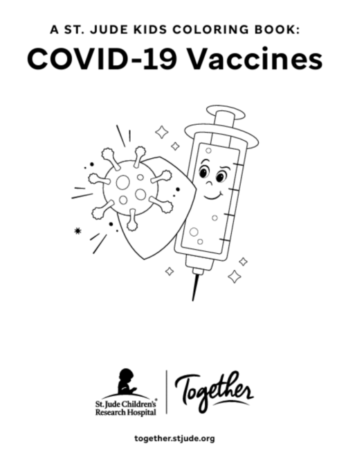 Cover image of COVID19 Vaccines coloring book
