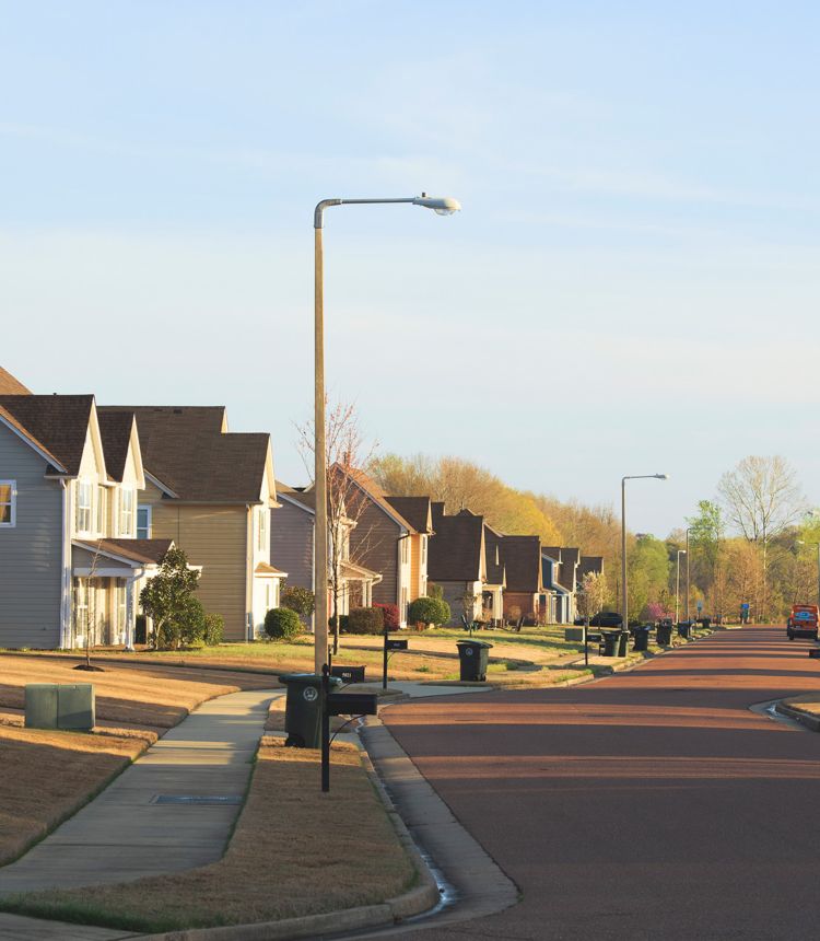 photo of suburban Memphis street