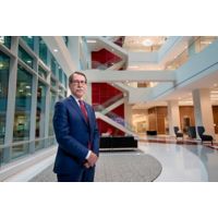 James R. Downing, MD, St. Jude president and CEO, inside St. Jude new research building