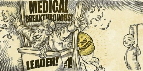 cartoon about drug shortages