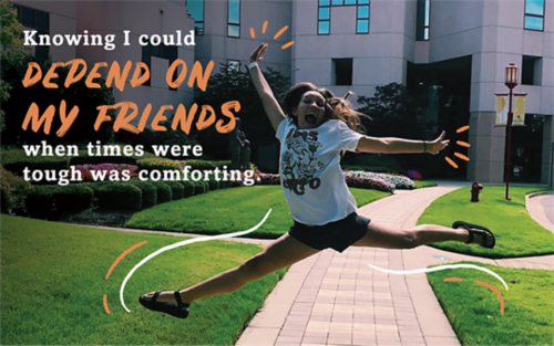 Knowing I could depend on my friends when times were tough was comforting.
